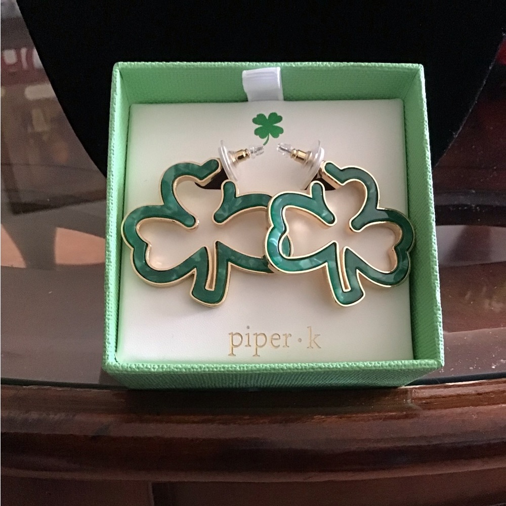 St. Patrick Day Shamrock Earrings